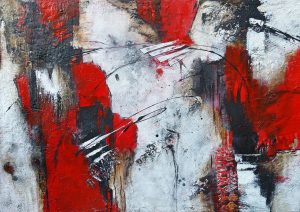 Ursula Schmidt - Abstrakte Malerei - Mischtechnik 70 x 100 cm