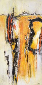 Ursula Schmidt - Abstrakte Malerei - Acrylbild 40 x 80 cm