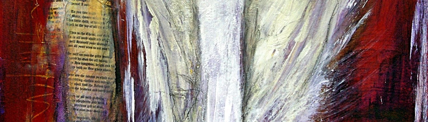 Ursula Schmidt - Abstrakte Malerei - Mischtechnik - Collage 80 x 60 cm