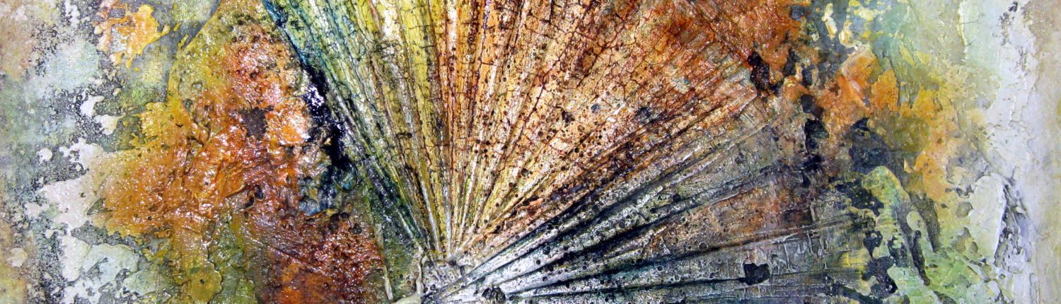 Ursula Schmidt - Abstrakte Malerei - Strukturbild - Marmormehl, Sumpfkalk, Öle, Beize 60 x 60 cm