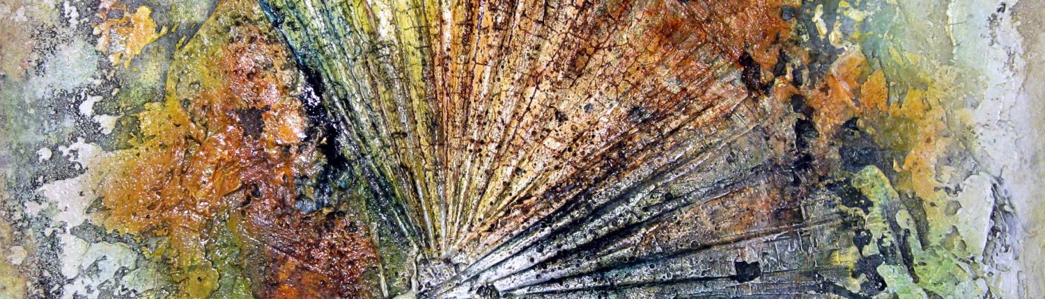 Ursula Schmidt - Abstrakte Malerei - Strukturbild - Marmormehl, Sumpfkalk, Öle, Beize 60 x 60 cm