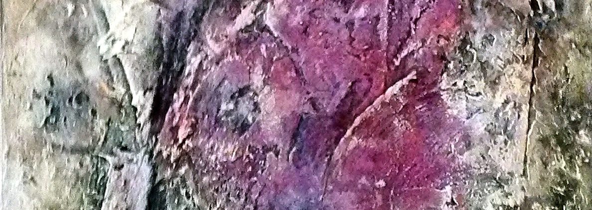 Ursula Schmidt - Abstrakte Malerei - Strukturbild - Spachtelmasse, Öle, Tusche, Pigmente, Beize 50 x 100 cm