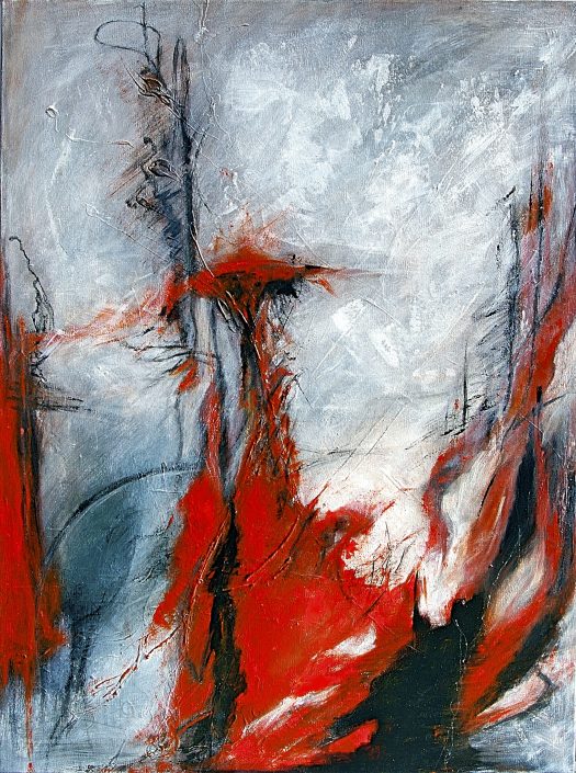 Ursula Schmidt - Abstrakte Malerei - Acrylbild 80 x 60 cm